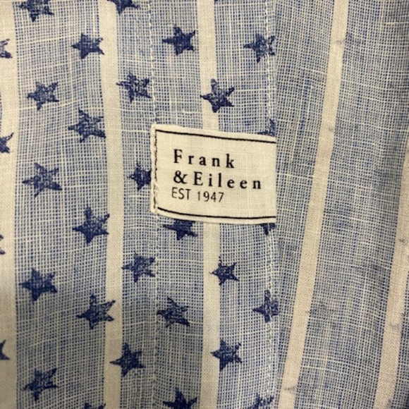 Frank & Eileen Men's Stars and Stripes Button Up Shirt Size L - Picture 5 of 8